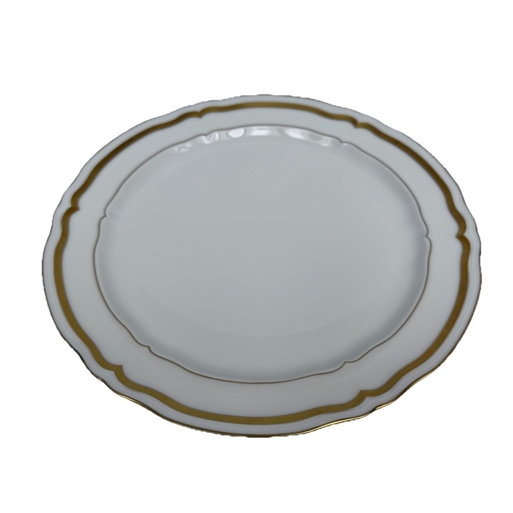 Raynaud Limoges MARIE-ANTOINETTE Gold on White Dinner Plate 10 1/4"